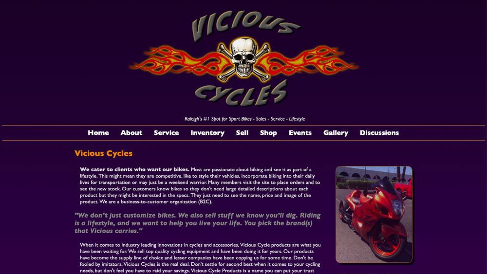 Vicious Cycles website image
